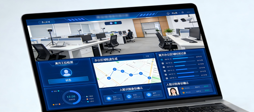 AI识别:办公区域人员监控系统